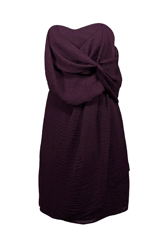 Empire Waist Women Dress to Accentuate the Bust and Conceal the Waist Empire Waist Women Dress to Accentuate the Bust and Conceal the Waist Rebecca Taylor - Plum Purple One Shoulder Dress Sz 4 Empire Waist Women Dress to Accentuate the Bust and Conceal the Waist Empire Waist Women Dress to Accentuate the Bust and Conceal the Waist Rebecca Taylor - Plum Purple One Shoulder Dress Sz 4