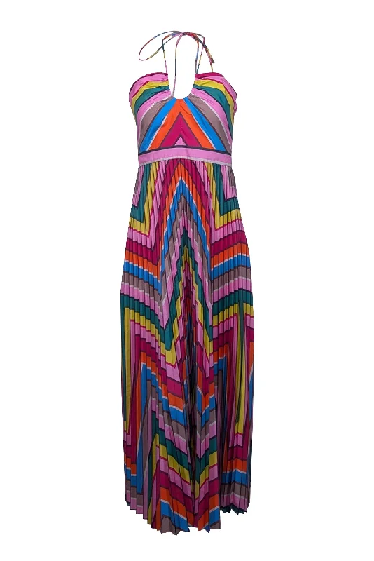 Sleeveless Women Dress in Bright Colors for Summer Parties Sleeveless Women Dress in Bright Colors for Summer Parties Rebecca Vallance - Rainbow Striped Halter Midi Dress Sz 4 Sleeveless Women Dress in Bright Colors for Summer Parties Sleeveless Women Dress in Bright Colors for Summer Parties Rebecca Vallance - Rainbow Striped Halter Midi Dress Sz 4
