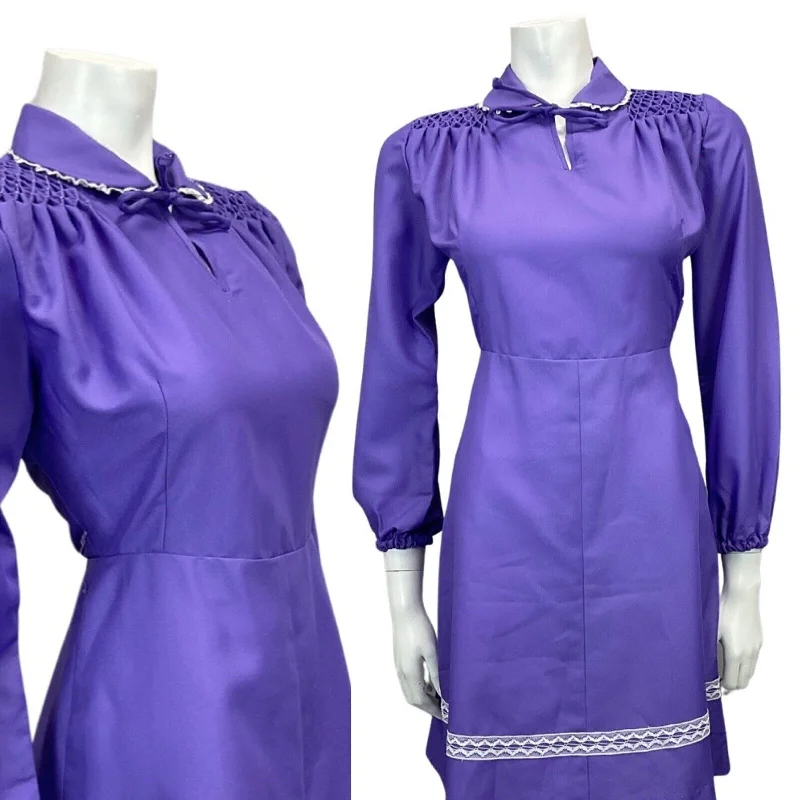 Lace - Embellished Women Dress for an Elegant and Sophisticated Appearance Lace - Embellished Women Dress for an Elegant and Sophisticated Appearance VINTAGE 60s 70s PURPLE WHITE LACE PETER PAN COLLAR PRAIRIE DRESS 10 Lace - Embellished Women Dress for an Elegant and Sophisticated Appearance Lace - Embellished Women Dress for an Elegant and Sophisticated Appearance VINTAGE 60s 70s PURPLE WHITE LACE PETER PAN COLLAR PRAIRIE DRESS 10