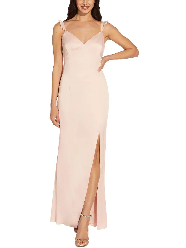 Backless Women Dress for a Sexy and Alluring Look at Evening Events Backless Women Dress for a Sexy and Alluring Look at Evening Events Womens Crepe Ruffled Evening Dress