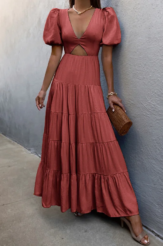 Maxi dresses with side slits for a touch of allureAdeline Pocketed Tie Front Tiered Maxi Dress - Yellow Maxi dresses with side slits for a touch of allureAdeline Pocketed Tie Front Tiered Maxi Dress - Yellow
