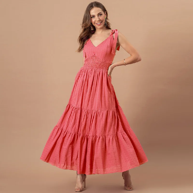 Maxi dresses with an asymmetric hem for a fashion - forward and eye - catching designKept Close Smocked Maxi Dress - Fuchsia - FINAL SALE Maxi dresses with an asymmetric hem for a fashion - forward and eye - catching designKept Close Smocked Maxi Dress - Fuchsia - FINAL SALE