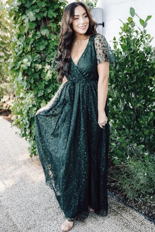 Animal print maxi dresses for a statement - making outfitMarseille Embossed Maxi Dress | Green