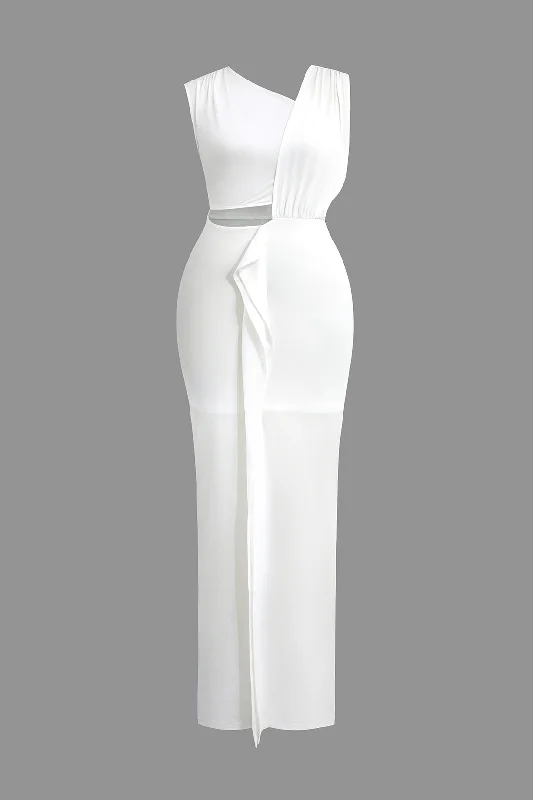 Maxi dresses with an empire waist for a flattering fit on all body typesSolid Cut Out Asymmetrical Maxi Dress Maxi dresses with an empire waist for a flattering fit on all body typesSolid Cut Out Asymmetrical Maxi Dress