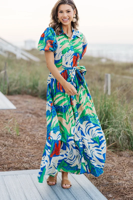 Plaid maxi dresses for fall fashion eventsReady For The Sun Royal Blue Tropical Maxi Dress Plaid maxi dresses for fall fashion eventsReady For The Sun Royal Blue Tropical Maxi Dress