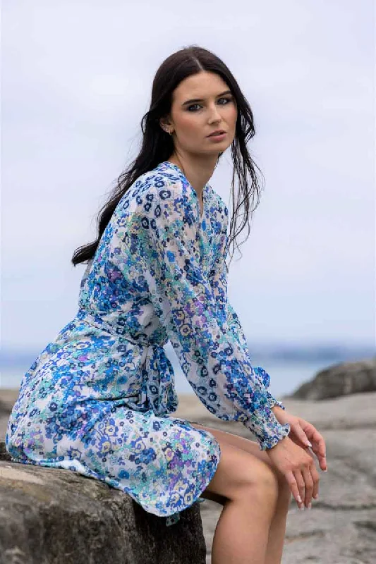 Midi dresses with ruched bodices for a feminine and fitted feelDevaki Wrap Dress