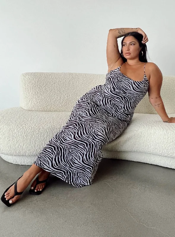 Midi dresses with tassel accents for a bohemian and free - spirited styleKnox Maxi Dress Zebra Curve Midi dresses with tassel accents for a bohemian and free - spirited styleKnox Maxi Dress Zebra Curve