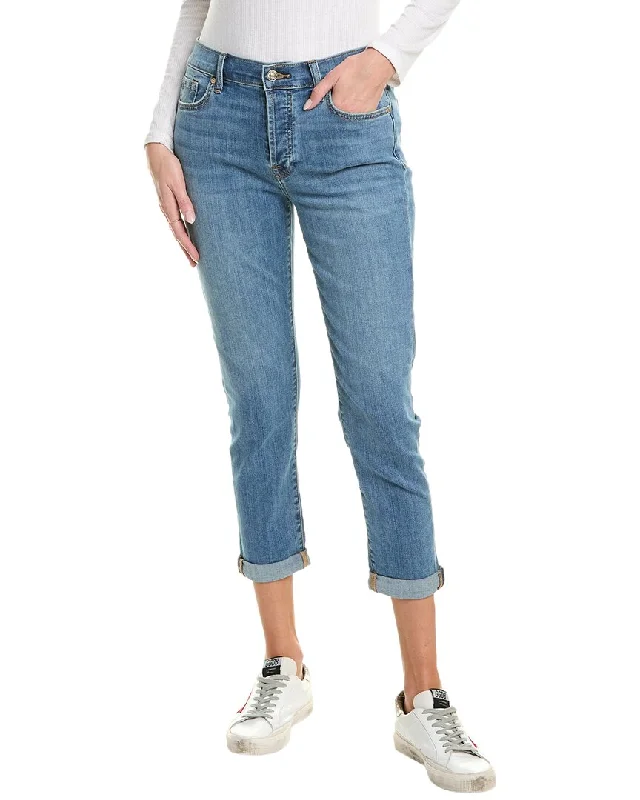 Women's striped business pants Bootcut women jeans to complement various shoe styles 7 For All Mankind Josefina Straight Leg Jean Women's striped business pants Bootcut women jeans to complement various shoe styles 7 For All Mankind Josefina Straight Leg Jean