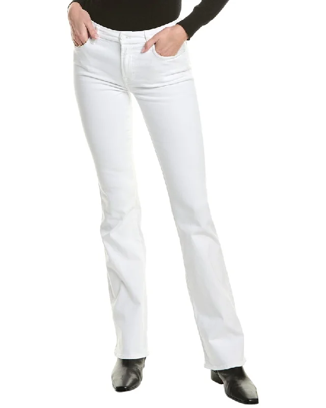 Women's flared office pants Ripped women jeans for a rebellious and fashion - forward style 7 For All Mankind Kimmie Clean White Bootcut Jean Women's flared office pants Ripped women jeans for a rebellious and fashion - forward style 7 For All Mankind Kimmie Clean White Bootcut Jean