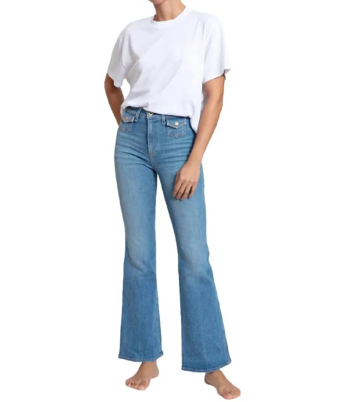 Women's spring - fresh floral pants Skinny women jeans with a form - fitting design 70S Boot Jean In Limey Women's spring - fresh floral pants Skinny women jeans with a form - fitting design 70S Boot Jean In Limey