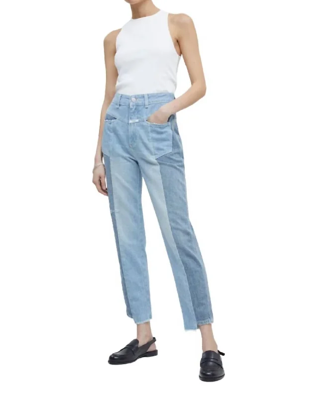 Women's pants for dancing Acid - wash women jeans with a retro finish A Better Real X Jeans In Mid Blue