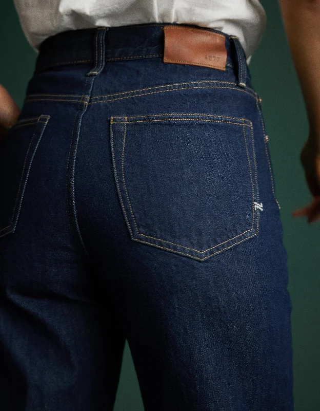 Women's lace - trimmed evening pants Light - wash women jeans for a fresh and summery appearance AE77 Premium Stovepipe Jean
