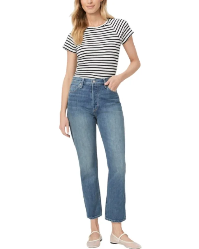 Women's sequined party pants Mom jeans for a nostalgic and casual look Billy Crop Straight Jeans In Light Vintage-Inspired Wash Women's sequined party pants Mom jeans for a nostalgic and casual look Billy Crop Straight Jeans In Light Vintage-Inspired Wash