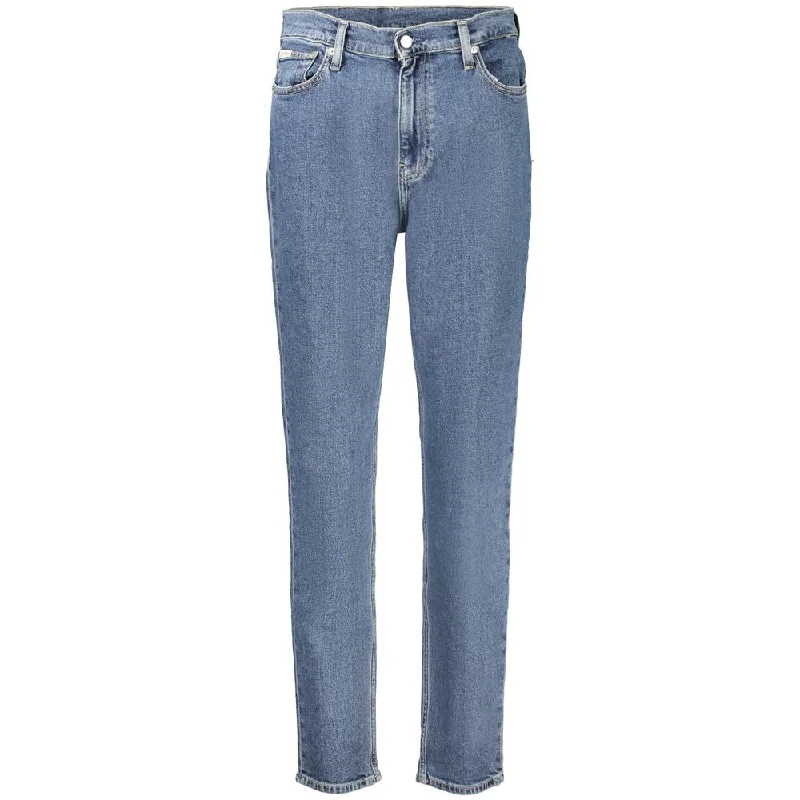 Women's pants for running Wide - leg women jeans for a modern and relaxed vibe Calvin Klein  Cotton Jeans & Women's Pant