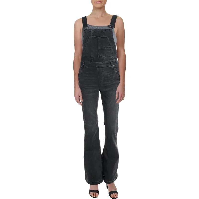 Women's one - piece jumpsuit pants Embroidered women jeans with intricate patterns Carly Womens Denim Flare Leg Overall Jeans Women's one - piece jumpsuit pants Embroidered women jeans with intricate patterns Carly Womens Denim Flare Leg Overall Jeans