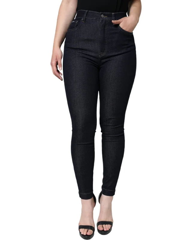 Women's long - sleeve jumpsuit pants Straight - leg women jeans with a classic and timeless appeal Dolce & Gabbana Cotton Stretch Skinny blue Women's Jeans Women's long - sleeve jumpsuit pants Straight - leg women jeans with a classic and timeless appeal Dolce & Gabbana Cotton Stretch Skinny blue Women's Jeans