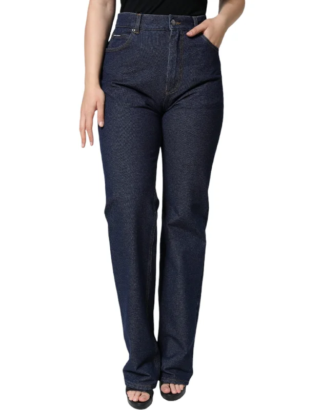 Women's pants for theme park visits Mom jeans for a nostalgic and casual look Dolce & Gabbana Cotton Stretch Straight Women's Jeans Women's pants for theme park visits Mom jeans for a nostalgic and casual look Dolce & Gabbana Cotton Stretch Straight Women's Jeans