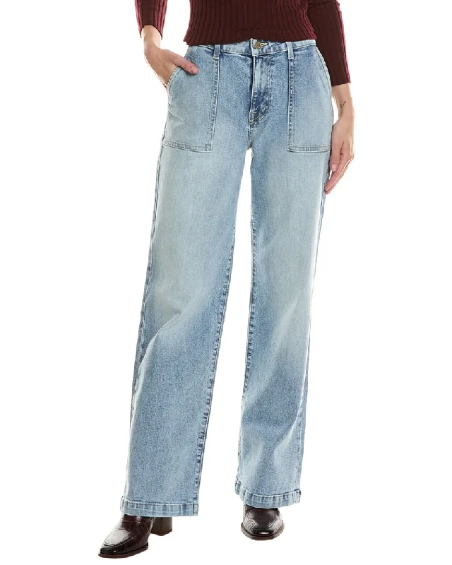 Women's long - length casual pants Straight - leg women jeans with a classic and timeless appeal Fidelity Denim Joni Koko Blue Wide Leg Jean