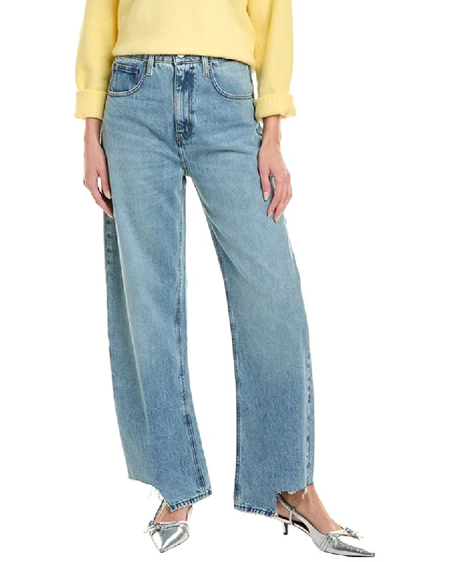 Women's ruffled hem dress pants Cargo women jeans with multiple pockets for added functionality FRAME Denim Barrel Divine Jean Women's ruffled hem dress pants Cargo women jeans with multiple pockets for added functionality FRAME Denim Barrel Divine Jean