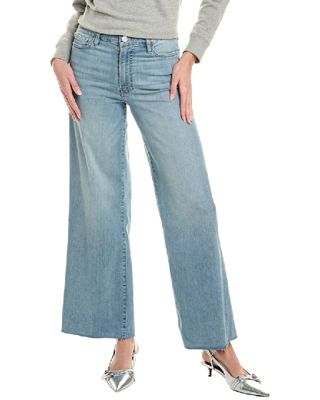 Women's ruffled hem dress pants Cargo women jeans with multiple pockets for added functionality FRAME Denim Le Slim Wilson Palazzo Jean
