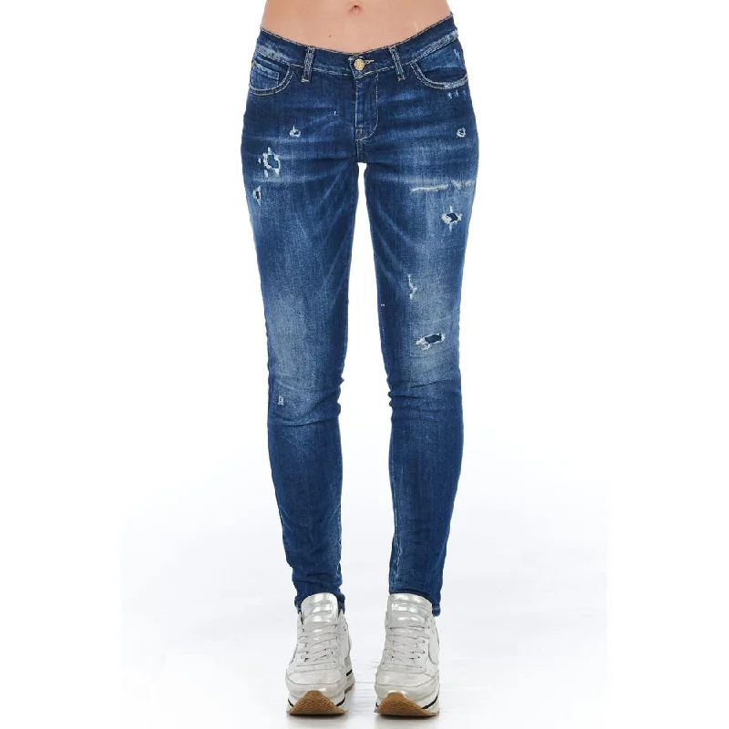 Women's pants with wrinkle - resistant material Cargo women jeans with multiple pockets for added functionality Frankie Morello Cotton Women Women's Jean Women's pants with wrinkle - resistant material Cargo women jeans with multiple pockets for added functionality Frankie Morello Cotton Women Women's Jean