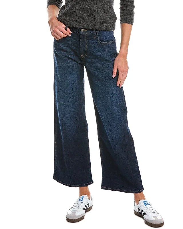 Women's corduroy fall pants Dark - wash women jeans for a sophisticated and slimming effect HUDSON Jeans Rosalie Mimas Wide Leg Jean