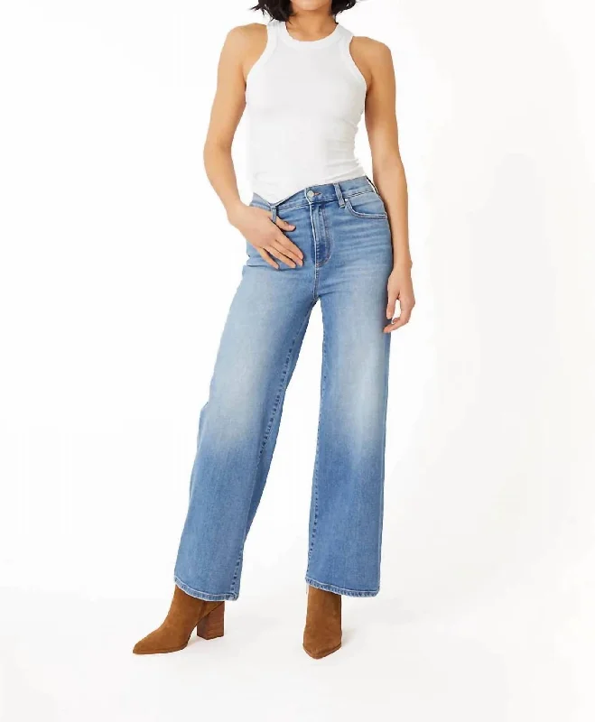Women's spring - fresh floral pants Skinny women jeans with a form - fitting design Hudson Wide Leg Jeans In Blue Women's spring - fresh floral pants Skinny women jeans with a form - fitting design Hudson Wide Leg Jeans In Blue