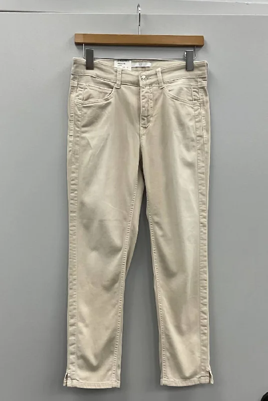 Women's recycled - material workout pants Wide - leg women jeans for a modern and relaxed vibe Ivory Angela 7/8 Stretch Jeans