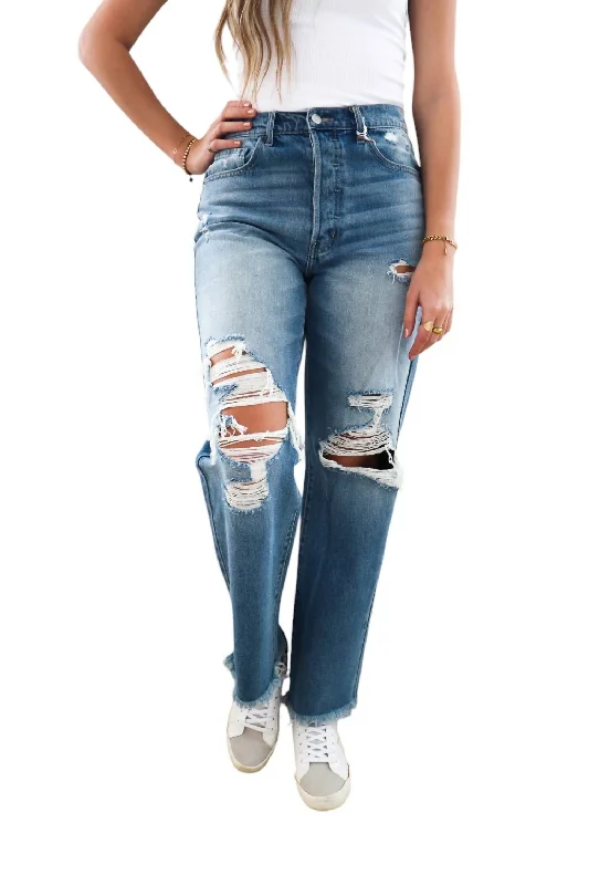 Women's discounted work pants Cargo women jeans with multiple pockets for added functionality Julia Dad Jeans In Light Denim Women's discounted work pants Cargo women jeans with multiple pockets for added functionality Julia Dad Jeans In Light Denim