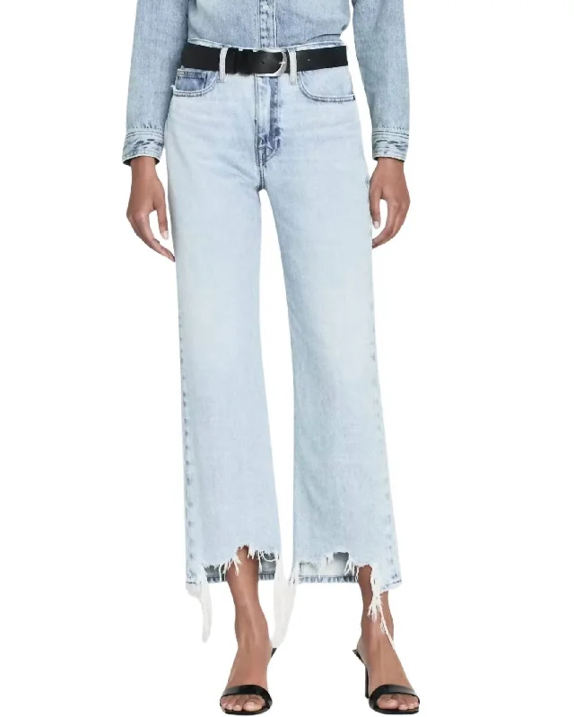 Women's polka - dot dressy pants Distressed women jeans for a trendy and edgy look Le Jane Crop Bite Hem Jeans In Fizz Indigo Women's polka - dot dressy pants Distressed women jeans for a trendy and edgy look Le Jane Crop Bite Hem Jeans In Fizz Indigo