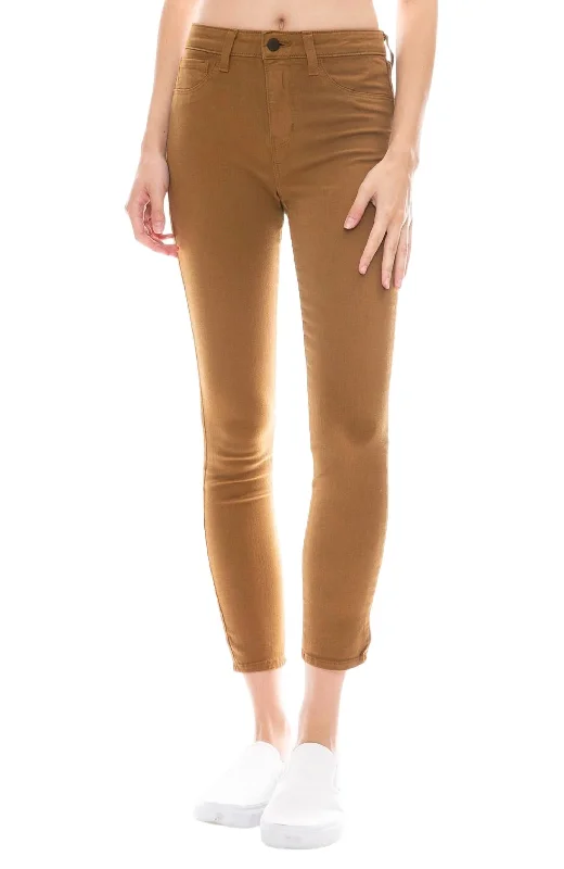 Women's luxury leather pants Stretch women jeans for enhanced mobility and comfort Margot High Rise Skinny Jeans In Brown Women's luxury leather pants Stretch women jeans for enhanced mobility and comfort Margot High Rise Skinny Jeans In Brown