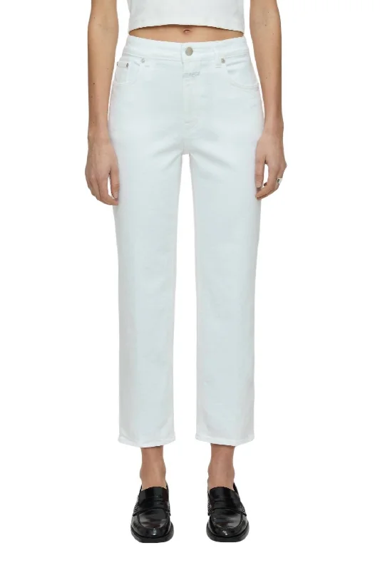 Women's denim shorts - style pants Light - wash women jeans for a fresh and summery appearance Milo Slim Jeans In White Women's denim shorts - style pants Light - wash women jeans for a fresh and summery appearance Milo Slim Jeans In White