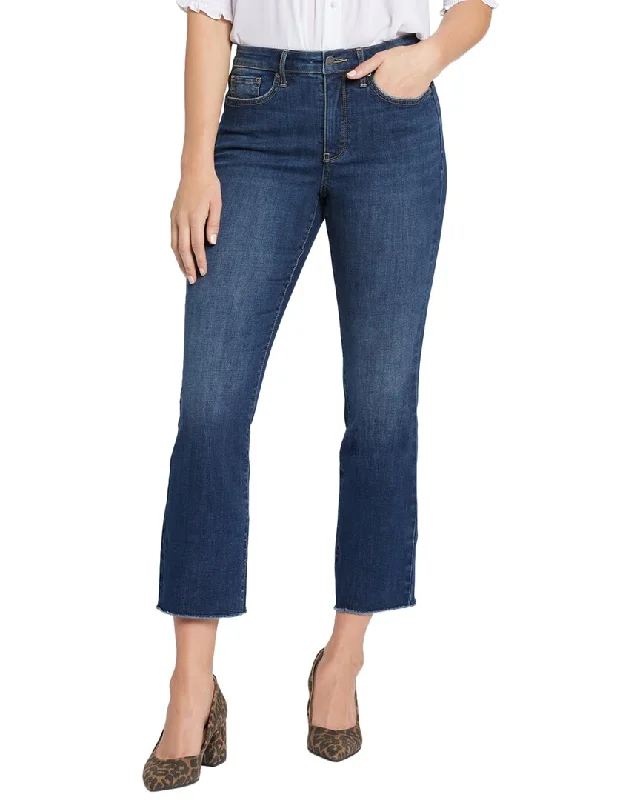 Women's pants with adjustable cuffs Dark - wash women jeans for a sophisticated and slimming effect NYDJ Billie Olympus Ankle Crop Jean Women's pants with adjustable cuffs Dark - wash women jeans for a sophisticated and slimming effect NYDJ Billie Olympus Ankle Crop Jean