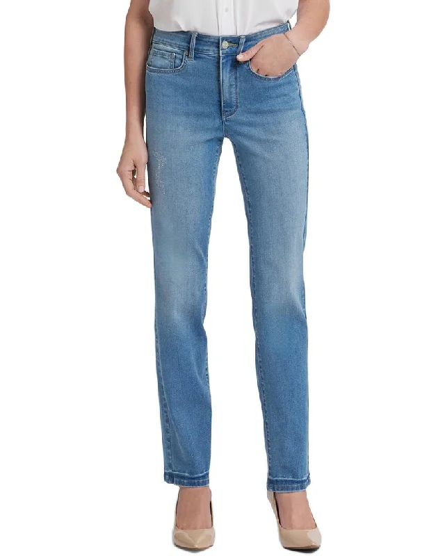 Women's petite - fit skinny pants High - waisted women jeans for a flattering silhouette NYDJ Marilyn Riviera sky Straight Leg Jean Women's petite - fit skinny pants High - waisted women jeans for a flattering silhouette NYDJ Marilyn Riviera sky Straight Leg Jean