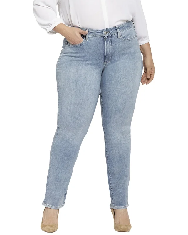 Women's tie - dye festival pants Straight - leg women jeans with a classic and timeless appeal NYDJ Plus Marilyn Haley Straight Jean Women's tie - dye festival pants Straight - leg women jeans with a classic and timeless appeal NYDJ Plus Marilyn Haley Straight Jean