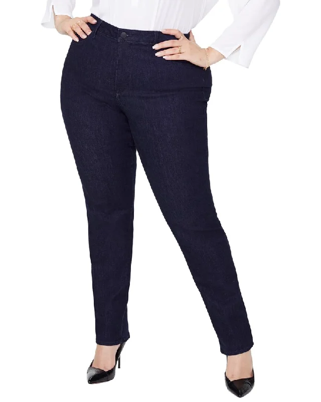 Women's pants for job interviews Skinny women jeans with a form - fitting design NYDJ Plus Sheri Rinse Slim Jean Women's pants for job interviews Skinny women jeans with a form - fitting design NYDJ Plus Sheri Rinse Slim Jean