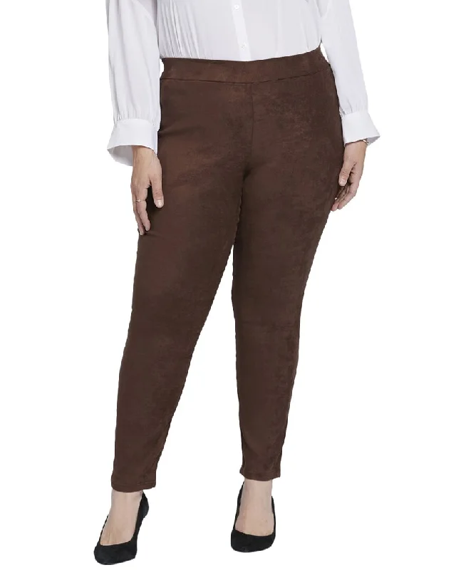 Women's low - rise denim pants Distressed women jeans for a trendy and edgy look NYDJ Plus Suede Dark Chocolate Jean Women's low - rise denim pants Distressed women jeans for a trendy and edgy look NYDJ Plus Suede Dark Chocolate Jean