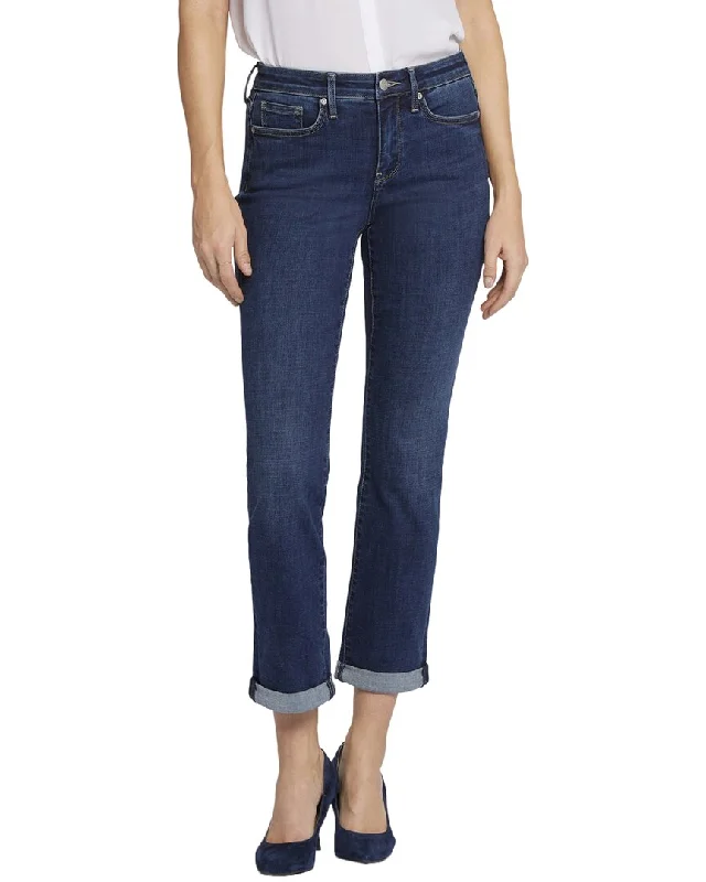 Women's pants for beach parties Straight - leg women jeans with a classic and timeless appeal NYDJ Sheri Cambridge Ankle Crop Jean