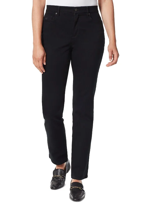 Women's junior - sized denim pants Distressed women jeans for a trendy and edgy look Petites Womens High Rise Solid Straight Leg Jeans Women's junior - sized denim pants Distressed women jeans for a trendy and edgy look Petites Womens High Rise Solid Straight Leg Jeans