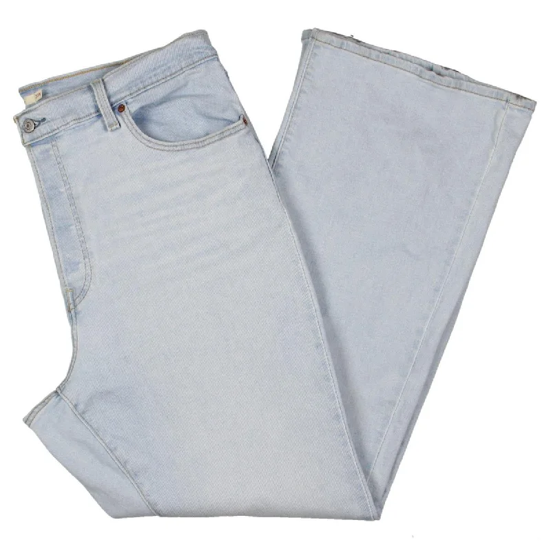 Women's eco - friendly organic pants Mom jeans for a nostalgic and casual look Plus Womens Light Wash High Rise Bootcut Jeans Women's eco - friendly organic pants Mom jeans for a nostalgic and casual look Plus Womens Light Wash High Rise Bootcut Jeans