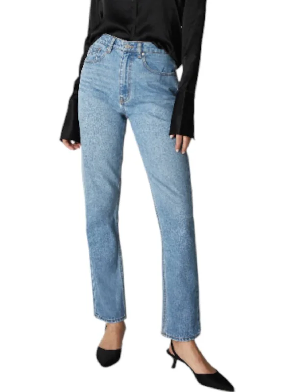 Women's pants for running Wide - leg women jeans for a modern and relaxed vibe Sloane Cigarette Jeans In Miracle Mile Women's pants for running Wide - leg women jeans for a modern and relaxed vibe Sloane Cigarette Jeans In Miracle Mile