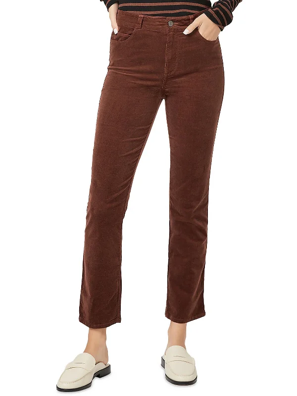 Women's pocket - equipped casual pants Button - fly women jeans with a traditional touch Womens High Rise Corduroy Straight Leg Jeans Women's pocket - equipped casual pants Button - fly women jeans with a traditional touch Womens High Rise Corduroy Straight Leg Jeans