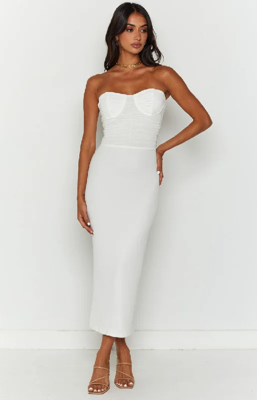 Sheer cocktail dresses with a lining and a short hemDarling White Gathered Midi Dress Sheer cocktail dresses with a lining and a short hemDarling White Gathered Midi Dress