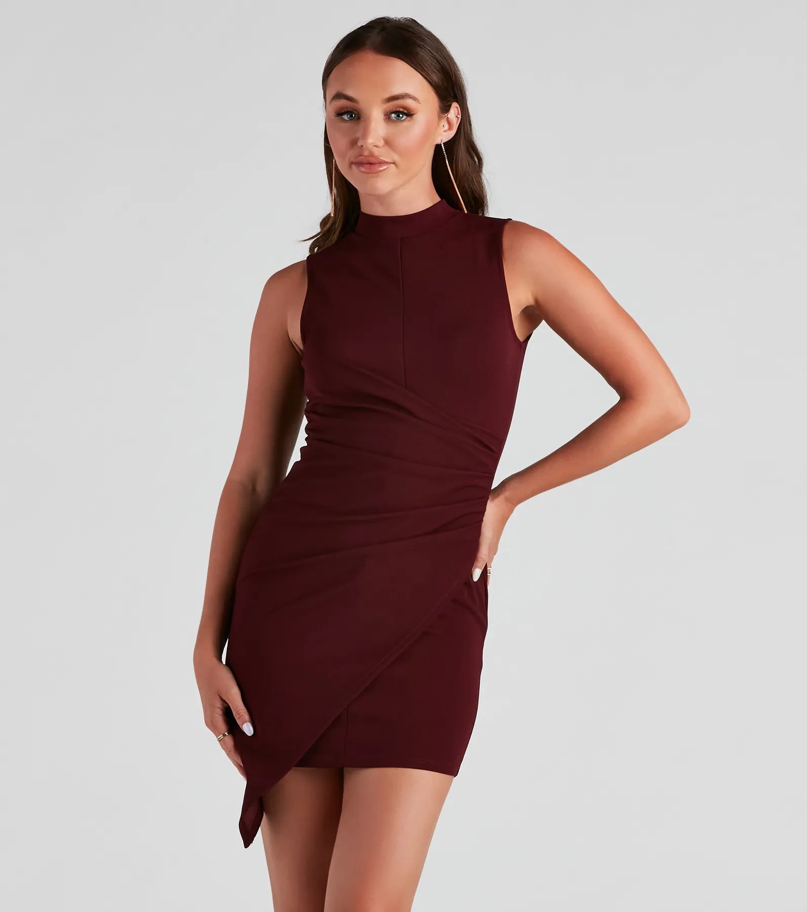 Metallic cocktail dresses with a halter neck for a glamorous occasionElevated And Chic Mini Dress Metallic cocktail dresses with a halter neck for a glamorous occasionElevated And Chic Mini Dress
