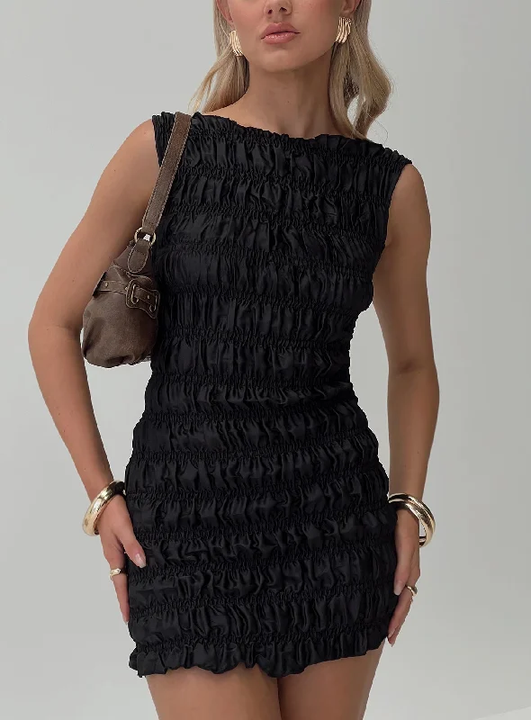 Mini cocktail dresses with a denim fabric for a casual - chic lookGuccio Mini Dress Onyx Mini cocktail dresses with a denim fabric for a casual - chic lookGuccio Mini Dress Onyx