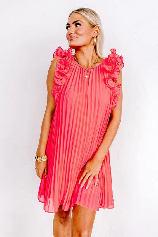 Polka - dot - printed wedding guest dresses with short sleevesHoneysuckle Dreams Pleated Dress In Calypso Polka - dot - printed wedding guest dresses with short sleevesHoneysuckle Dreams Pleated Dress In Calypso