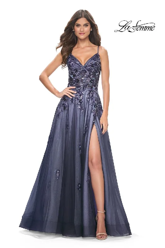 Ball gown party dresses with a full skirt for a princess - like look​La Femme Dress 32185