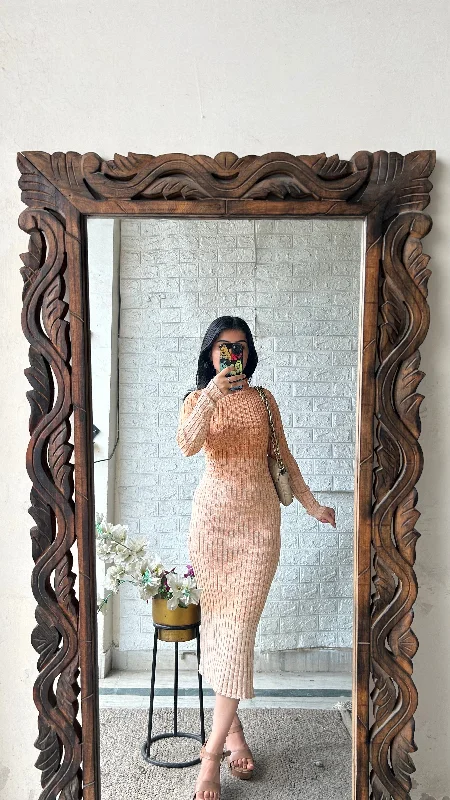 Bodycon dress with a wrap - around style​Long dress xs 30-32 bust/l:48