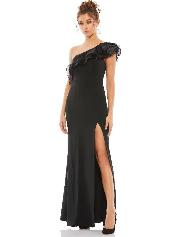 Sleeveless bodycon dress for summer parties​Mac Duggal 26372 Long Formal One Shoulder Dress