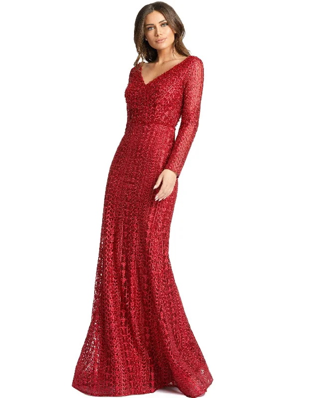 Bodycon dress for a business networking event​Mac Duggal 20271 Long Sleeve Fitted Formal Dress